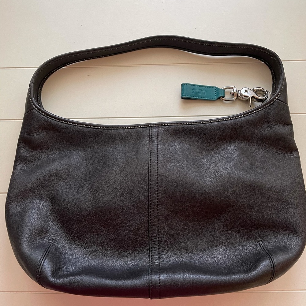 Authentic COACH black leather purse